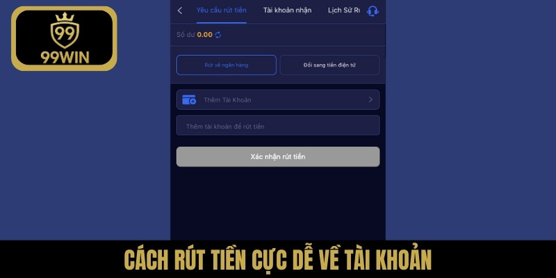 Cách rút tiền cực dễ về tài khoản