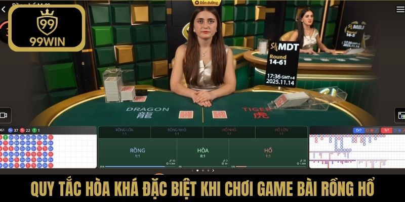 Quy tắc hòa khá đặc biệt khi chơi game bài Rồng Hổ